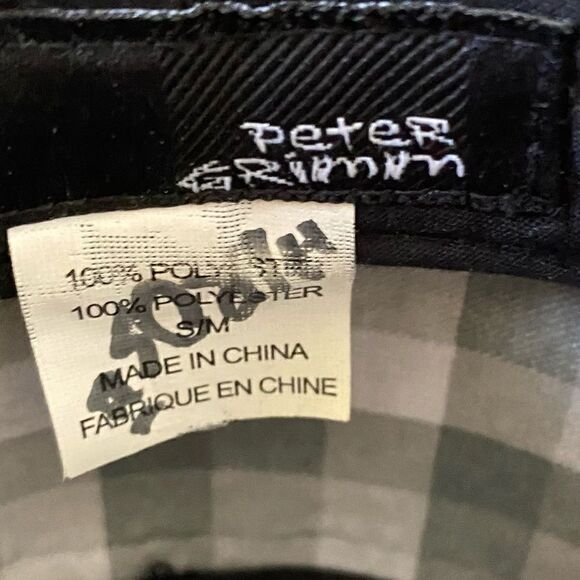 Peter Grimm Black Pin Stripes Fedora Hat Size Small-Medium. EUC! - Picture 7 of 7